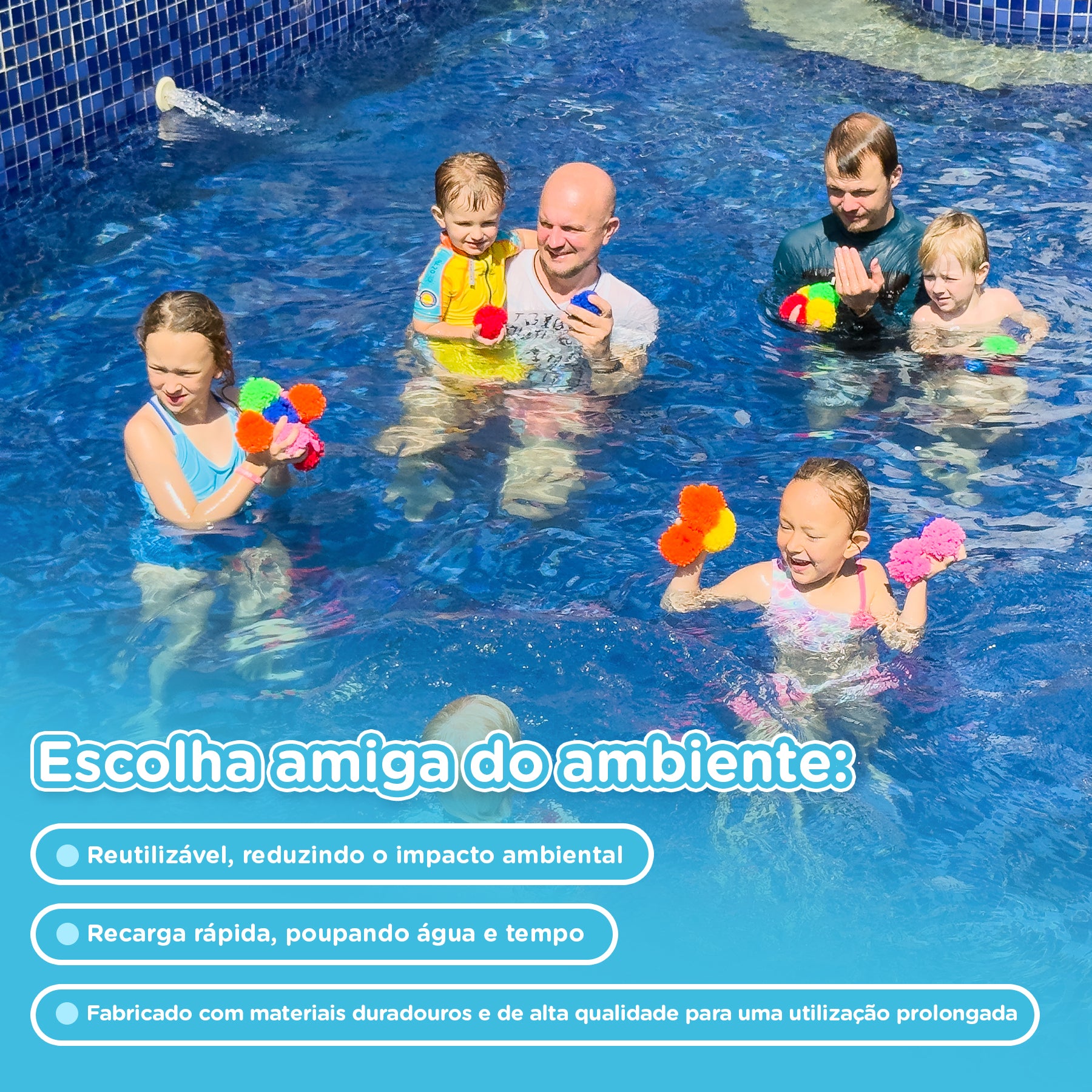 Bolas de Esponja Reutilizáveis KiddoSpace (Compre 10 bolas Ganhe 20 Grátis)