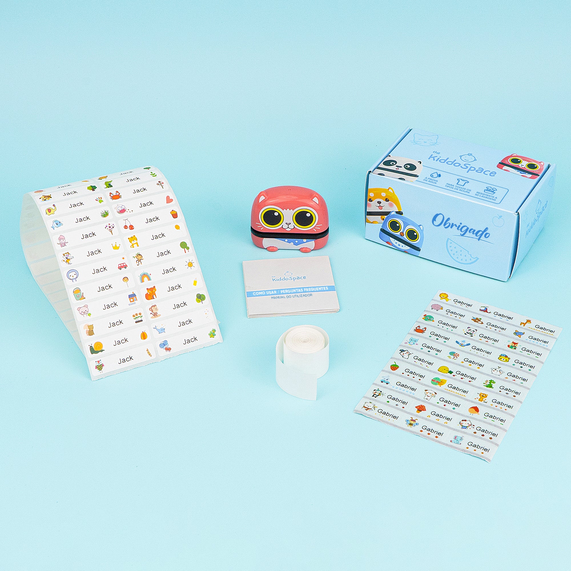 KiddoCarimbo™ - Kit de Etiquetagem Completo